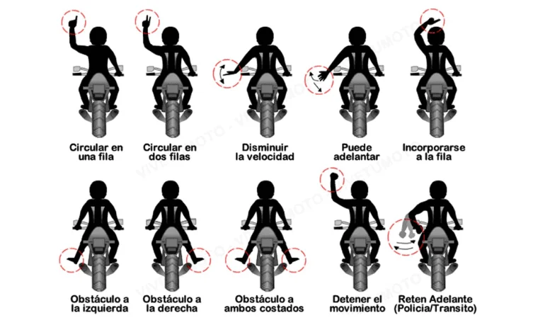 5 señales en moto mas conocidas