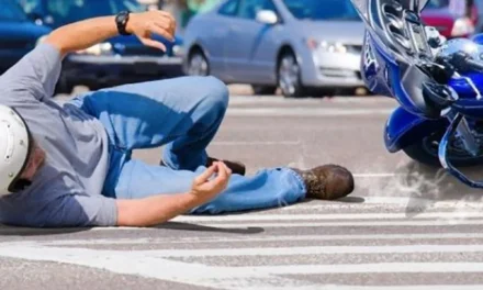 5 partes mas lesionadas en moto